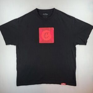Cookies SF Mens Black T-Shirt Red Square C Logo Graphic Streetwear Tee XL